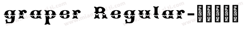 graper Regular字体转换